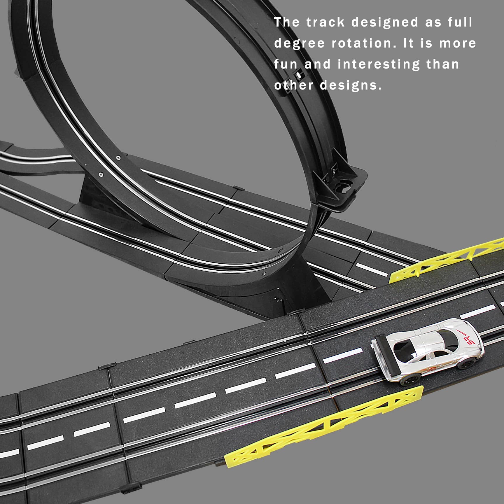 18.1m Electric Track Racing Slot Sets Two Cars Controls Kids Vehicle Toys Gift