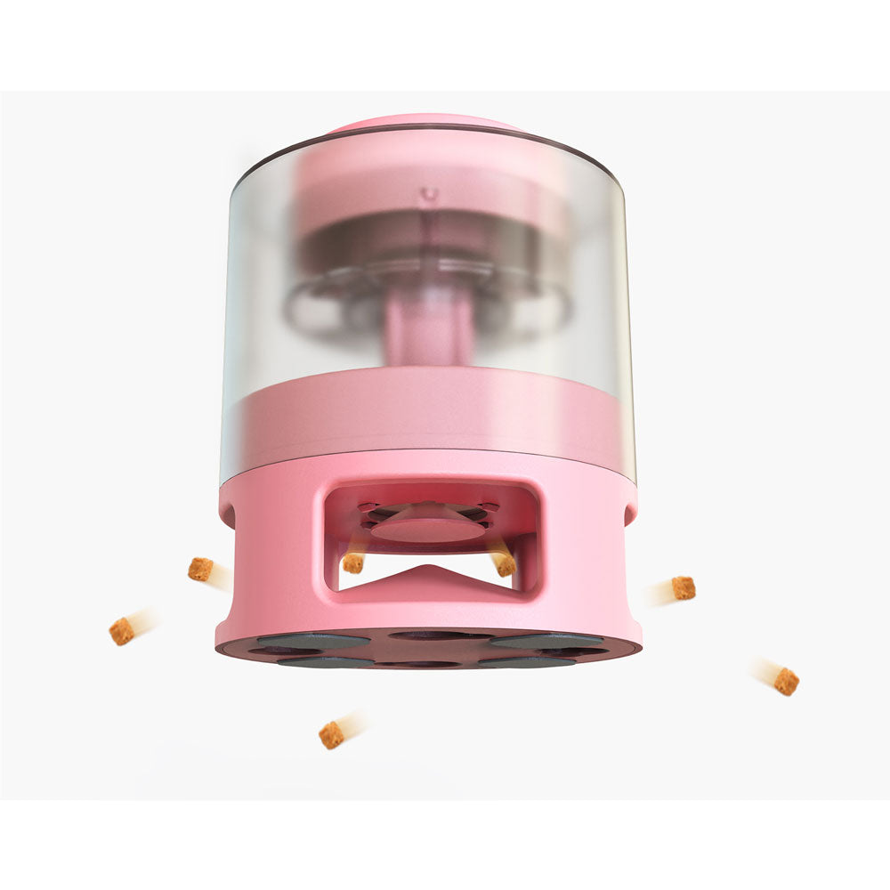 Anti-choke Treat Iq Toy Treat Dispenser Puzzle Feeder Pet Accessories Dog Cat Toy Pink