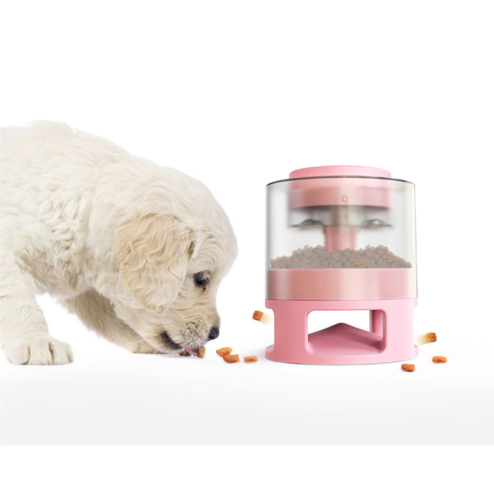 Anti-choke Treat Iq Toy Treat Dispenser Puzzle Feeder Pet Accessories Dog Cat Toy Pink
