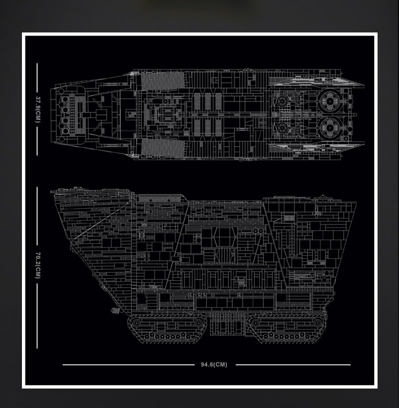 13168pcs Star Toy Wars Compatible Cavegod Sandcrawler Assembly Building Blocks