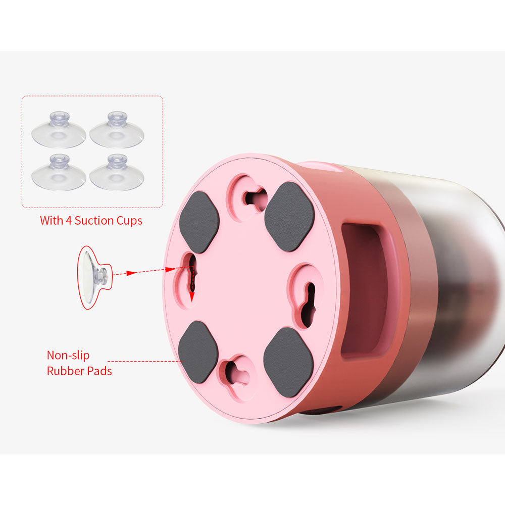 Anti-choke Treat Iq Toy Treat Dispenser Puzzle Feeder Pet Accessories Dog Cat Toy Pink