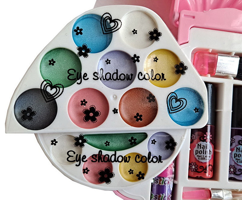 Kid Girls Makeup Set Lipstick Set Shell Shape Style Eco-friendly Cosmetic Pretend Play Kit Princess Toy