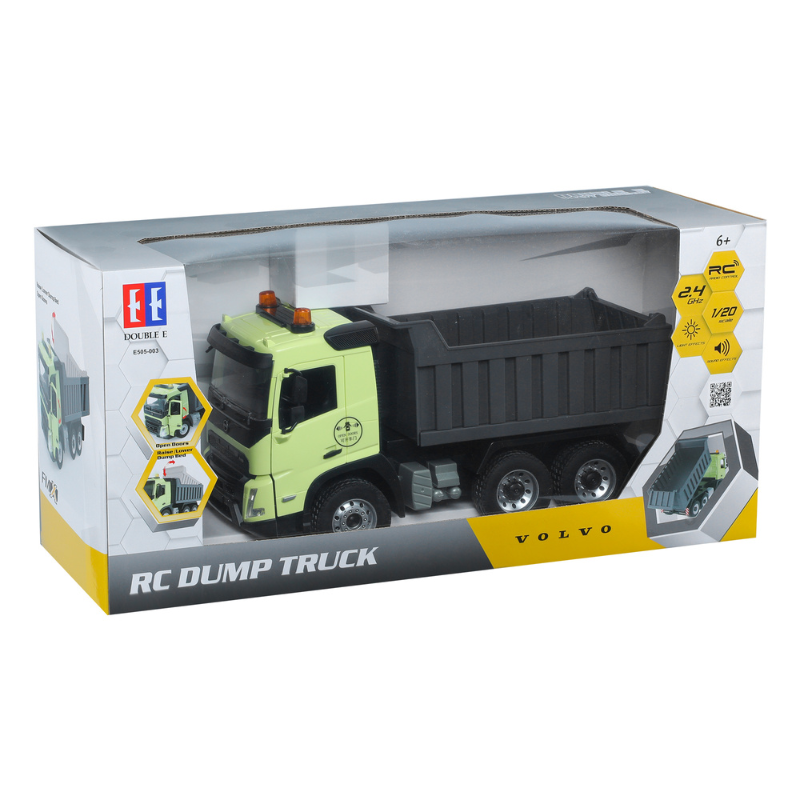 Double E E505-003 Remote Control 1:20 Volvo FMX Dump Truck Construction Car Vehicles