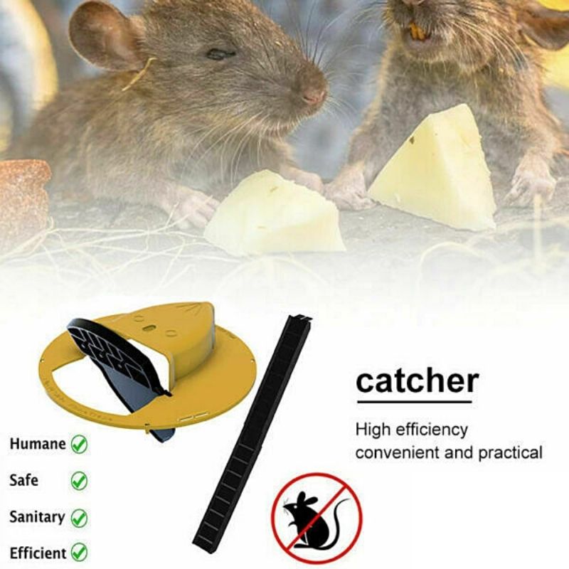 Rolling Lid Bucket Mouse Trap Efficient Humane Mice Mouse Trap safe handling