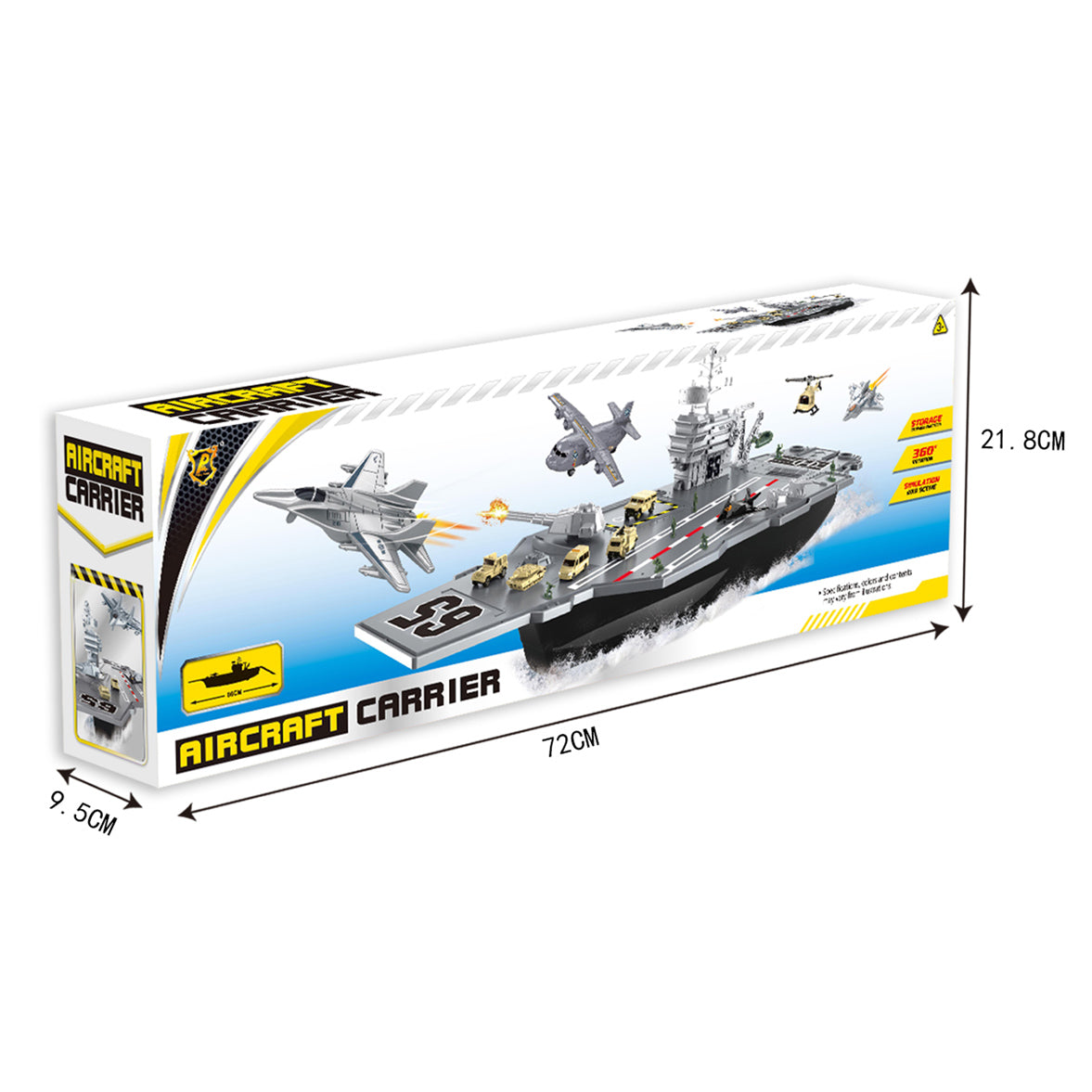 Aircraft Carrier Children Educational Toy Ship Model Collection Kid Gifts Plane