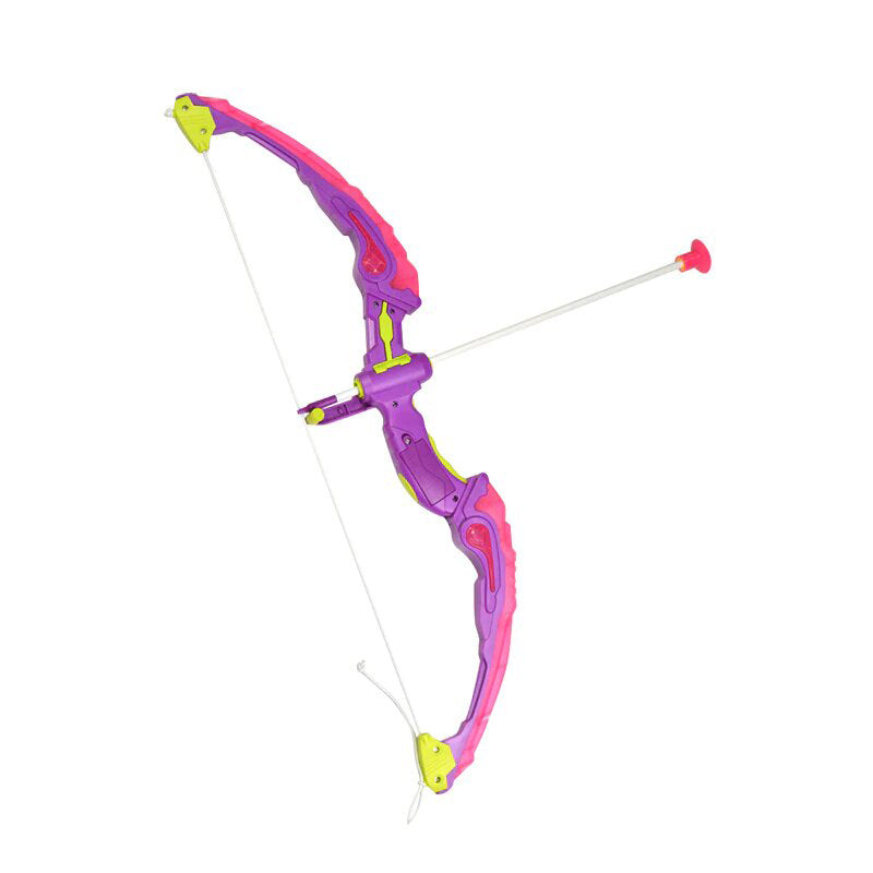 Fonderland Light Up Bow With 3 Suction Cup Arrows Kids Archery Toys Set Girl Like Gift