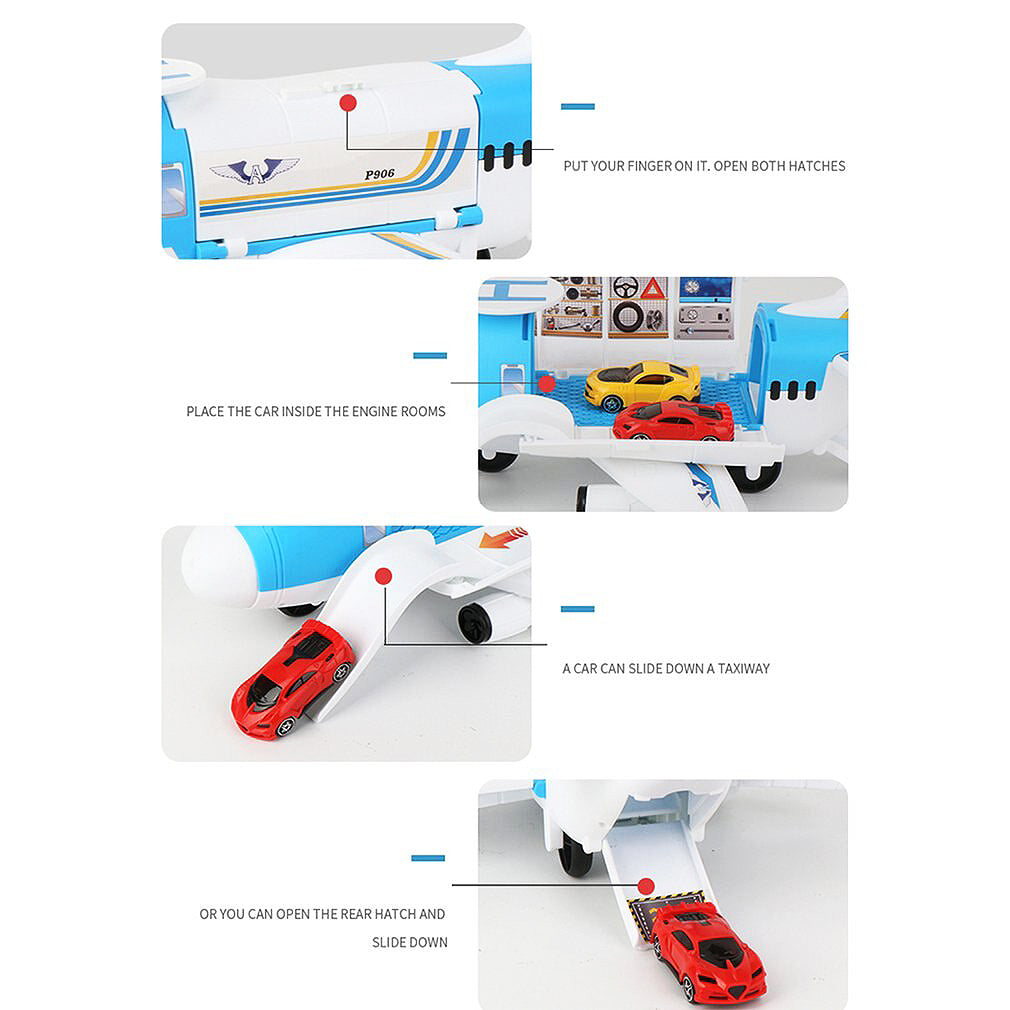 Children Toys Aircraft Vehicles Transports Plane Kids Air Freighter Toy Car Gift