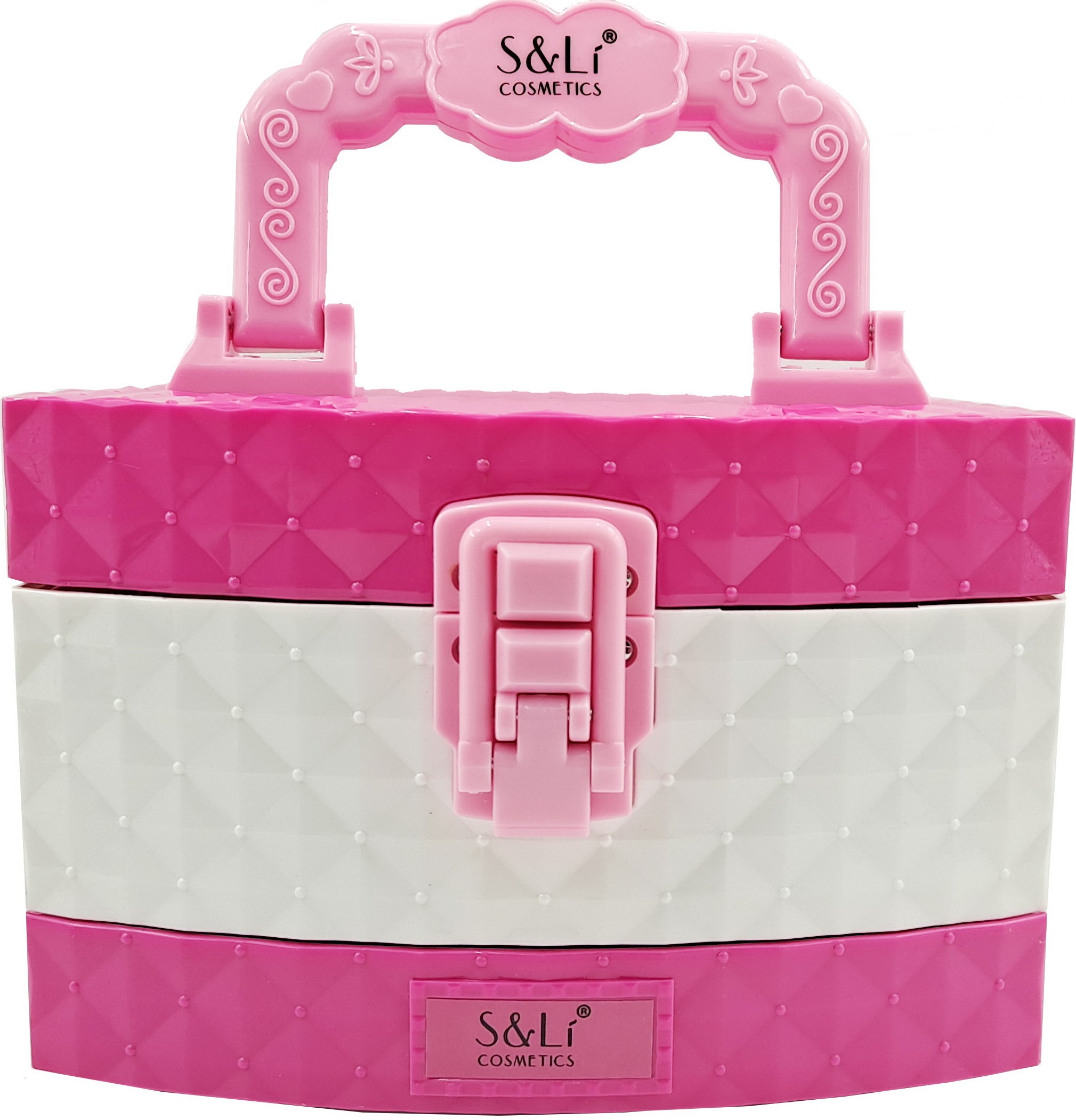 Kid Girls Makeup Set Jewellery Box Style Cosmetic Pretend Play Kit Princess Toy