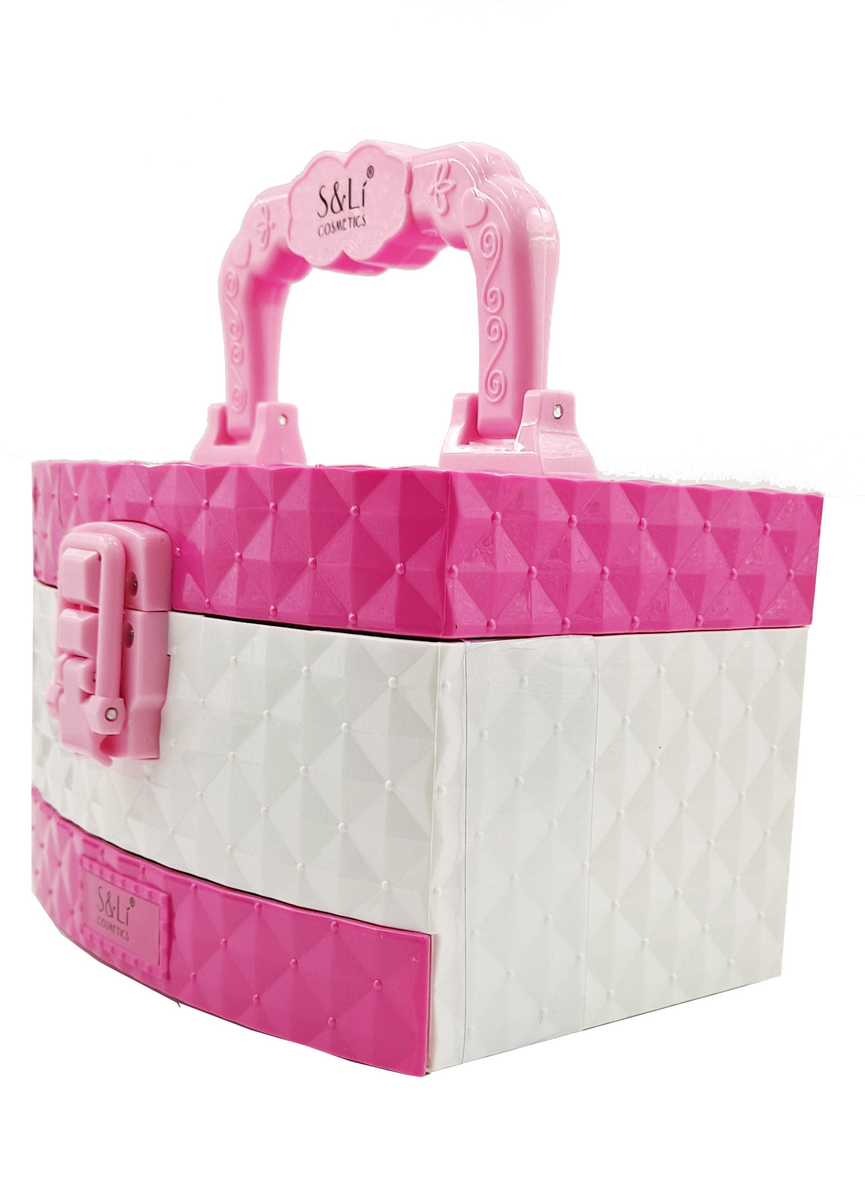 Kid Girls Makeup Set Jewellery Box Style Cosmetic Pretend Play Kit Princess Toy