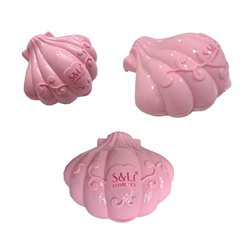 Kid Girls Makeup Set Lipstick Set Shell Shape Style Eco-friendly Cosmetic Pretend Play Kit Princess Toy
