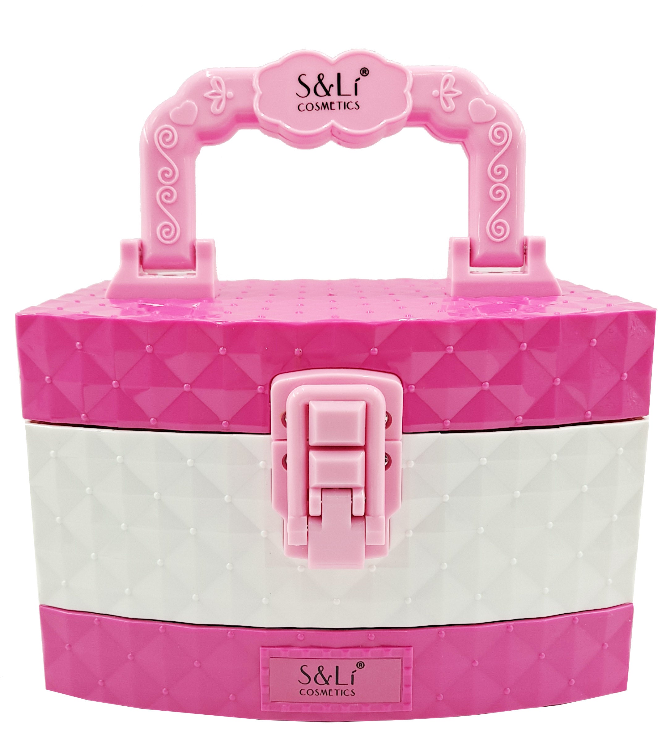 Kid Girls Makeup Set Jewellery Box Style Cosmetic Pretend Play Kit Princess Toy