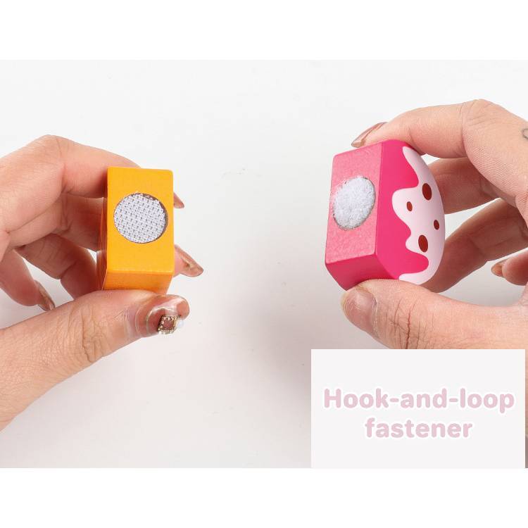 Ice Cream Shop Cutting Wooden Pretend Play Set Educational Toys Kids Food Games