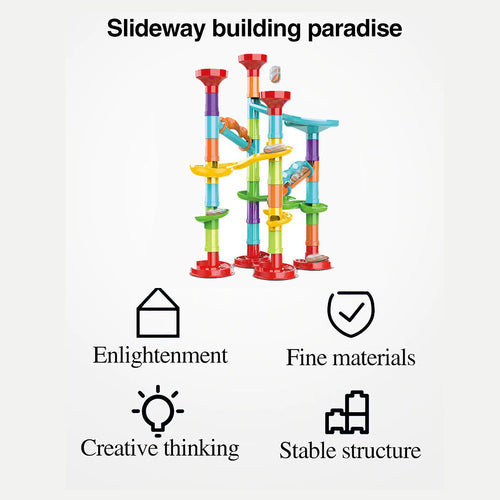 50pcs Marble Race Run BuildingBlocks Toys Educational Preschool Kids DeluxeSet