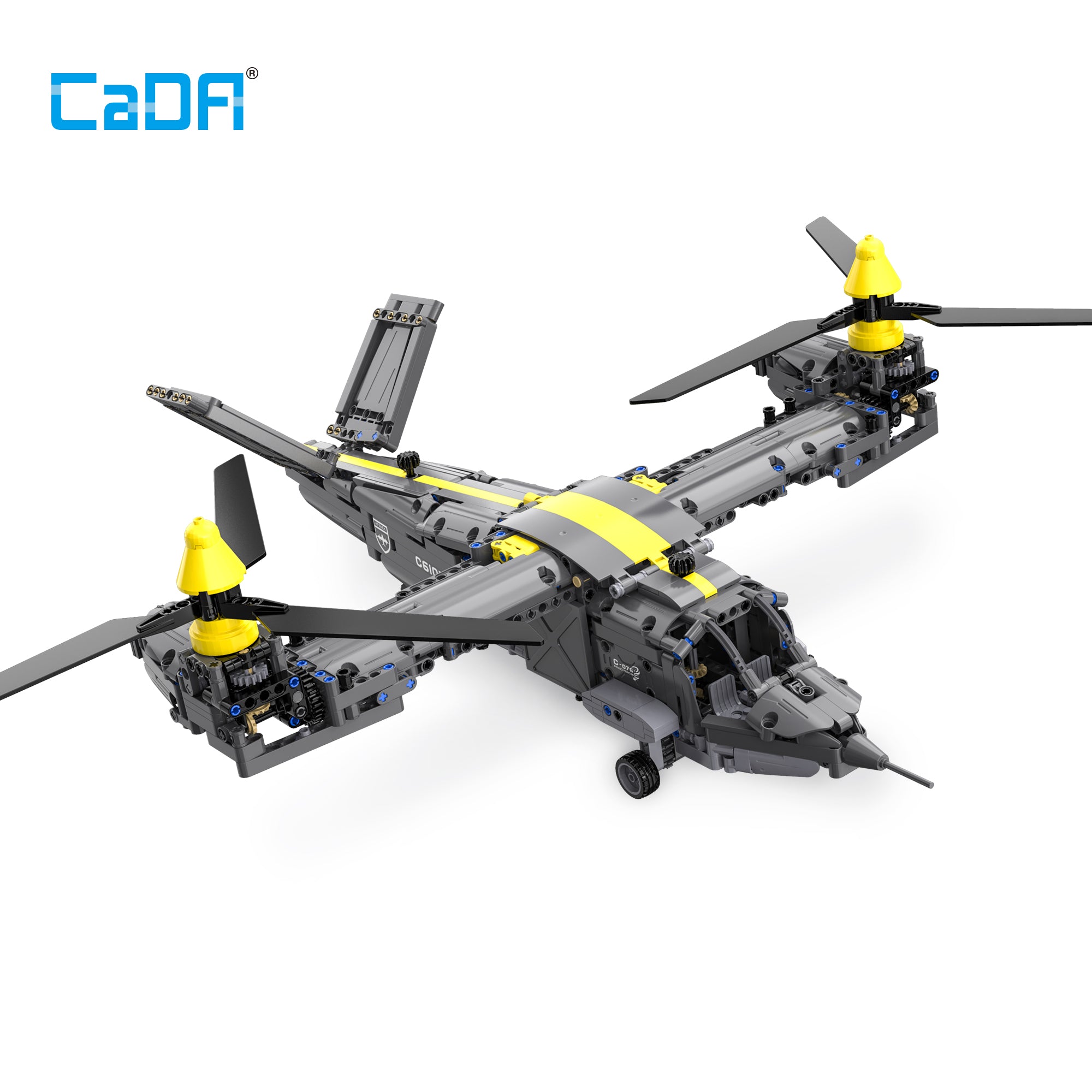 CaDA 1436 PCS Bell V-280 Valor Tiltrotor Aircraft Building Blocks Bricks