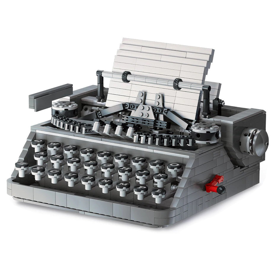 1618 Pcs Type Writer Classic Typewriter Mechanical Building Blocks Bricks Kids and Adult Gift Toy