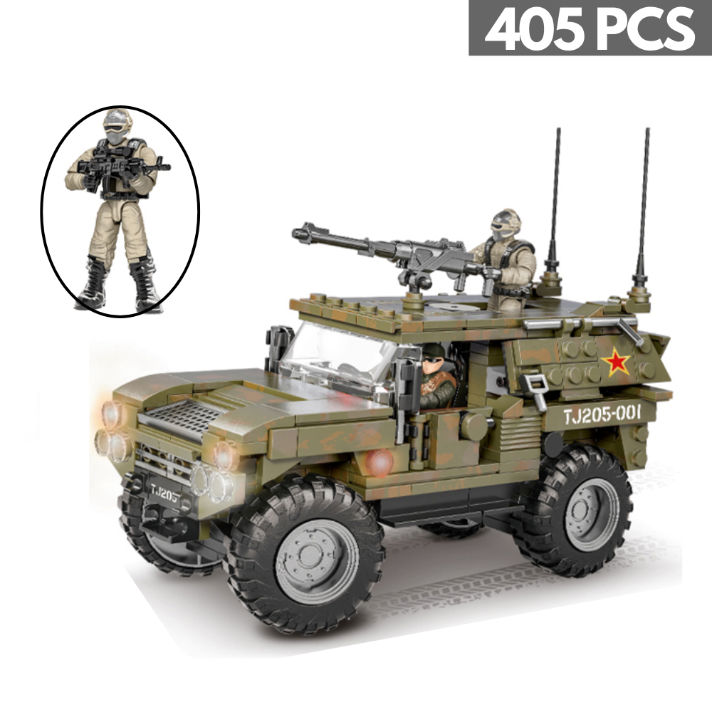 405pcs Building Blocks SPM-2 Tiger Armored Vehicles Military Vehicle M ...