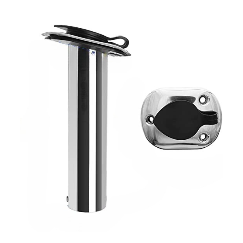 Premium Stainless Steel Rod Holders Fishing Rod Holders With Rubber Ca