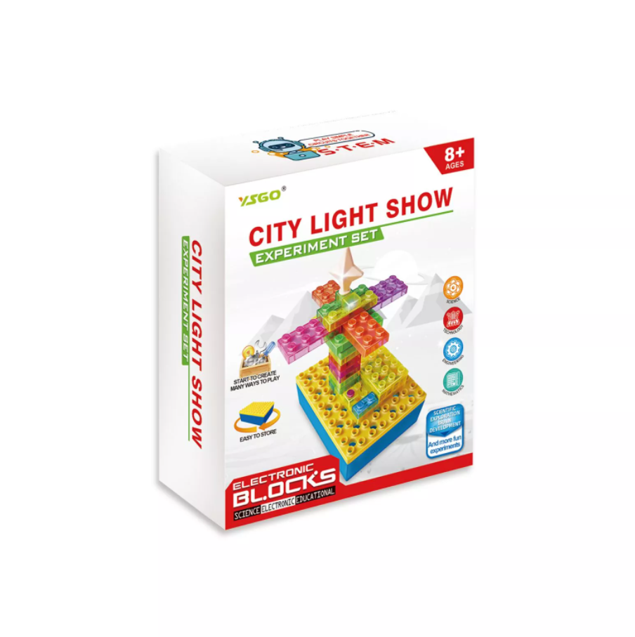 City Light Show Circuit Educational Kit Scientific Exploration Brain Development Physical Experiment Set