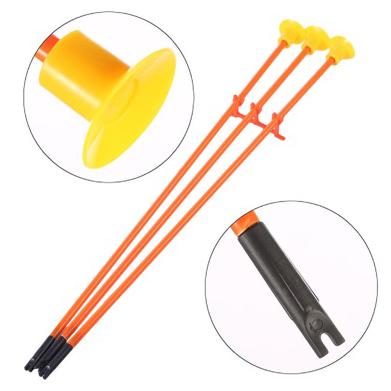 Light Up Laser Aiming Bow with 3 Suction Cup Arrows Kid Archery Toy Set Red