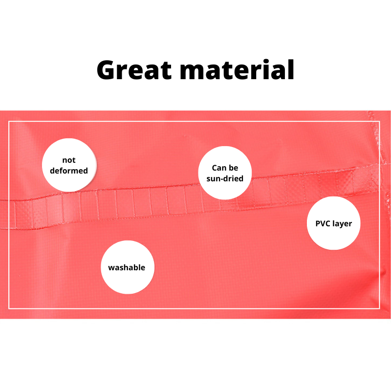 20L Red Heavy-Duty Foldable Bucket - Waterproof, Durable & Portable for Camping, Fishing & Beach