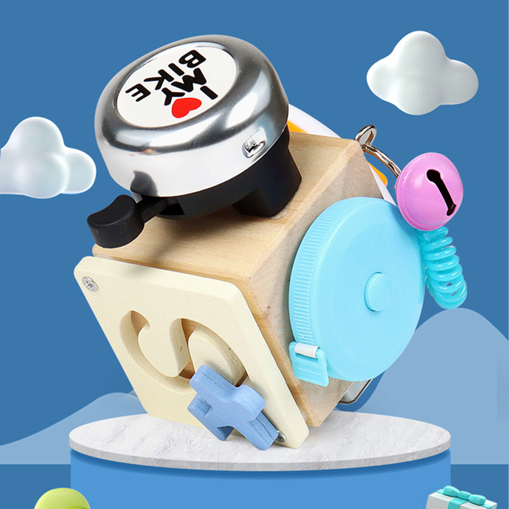 Wooden Busy Cube Music Box 7-in-1 Montessori Educational Toy