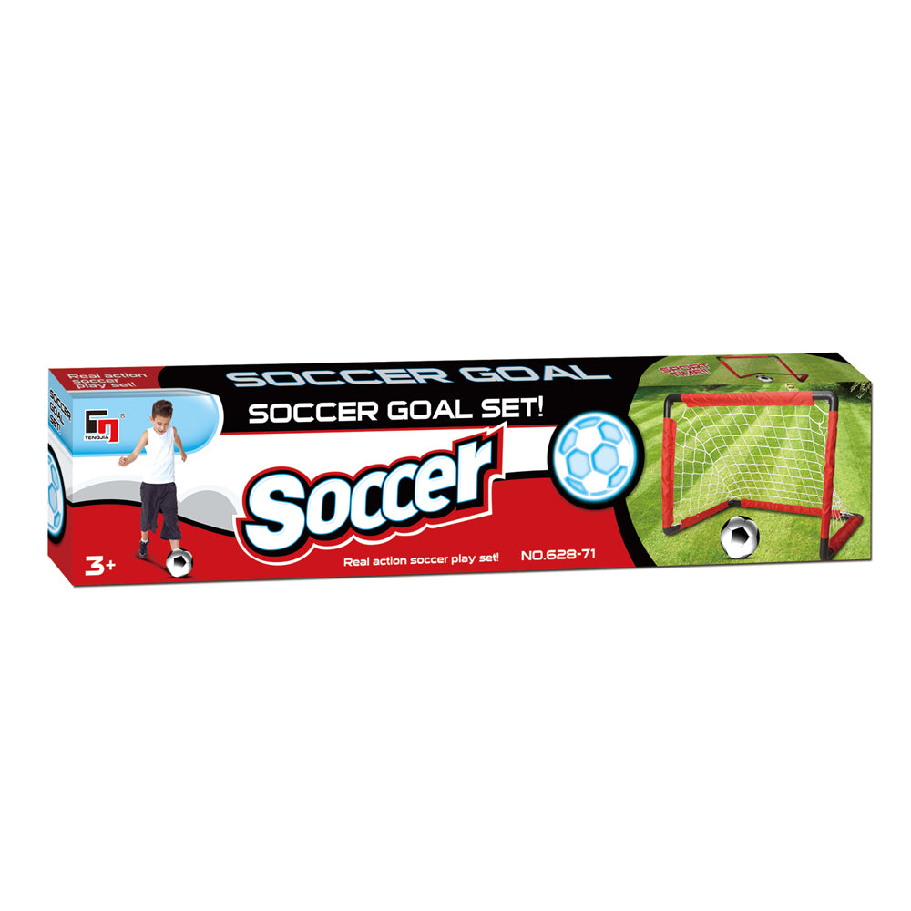 Foldable Kids Football Soccer Garden Goal Set Nets Ball Toys Indoor Outdoor Gift