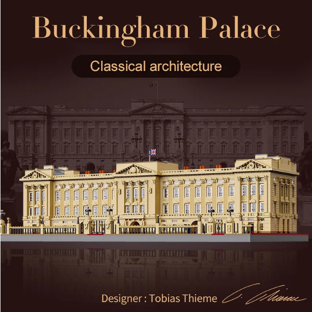 CaDA C61501W 5604PCS Buckingham Palace Large Modular Castle MOC Building Blocks Toy Set