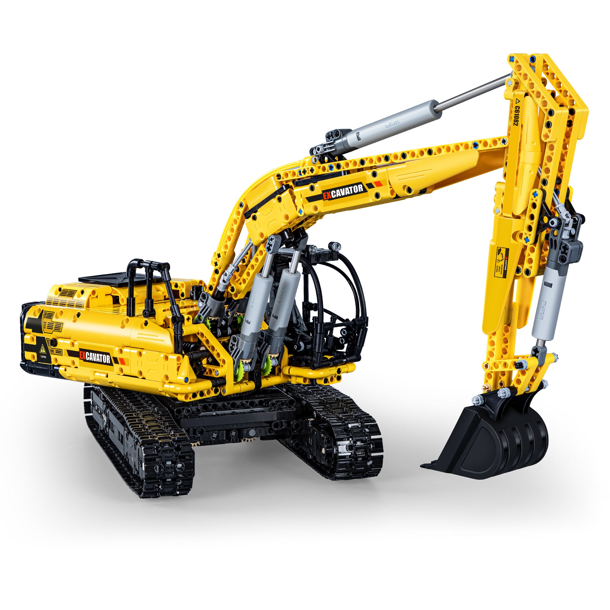 CaDA C61082W 1702pcs High-Tech Excavator Truck Vehicles Building Blocks Models