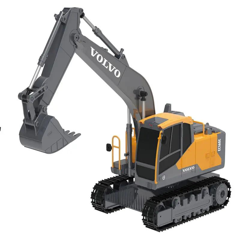 Double E E588-003 2.4G 1:20 RC Volvo EC160E RC Excavator Remote Control Engineering Digger Vehicle Model Toys