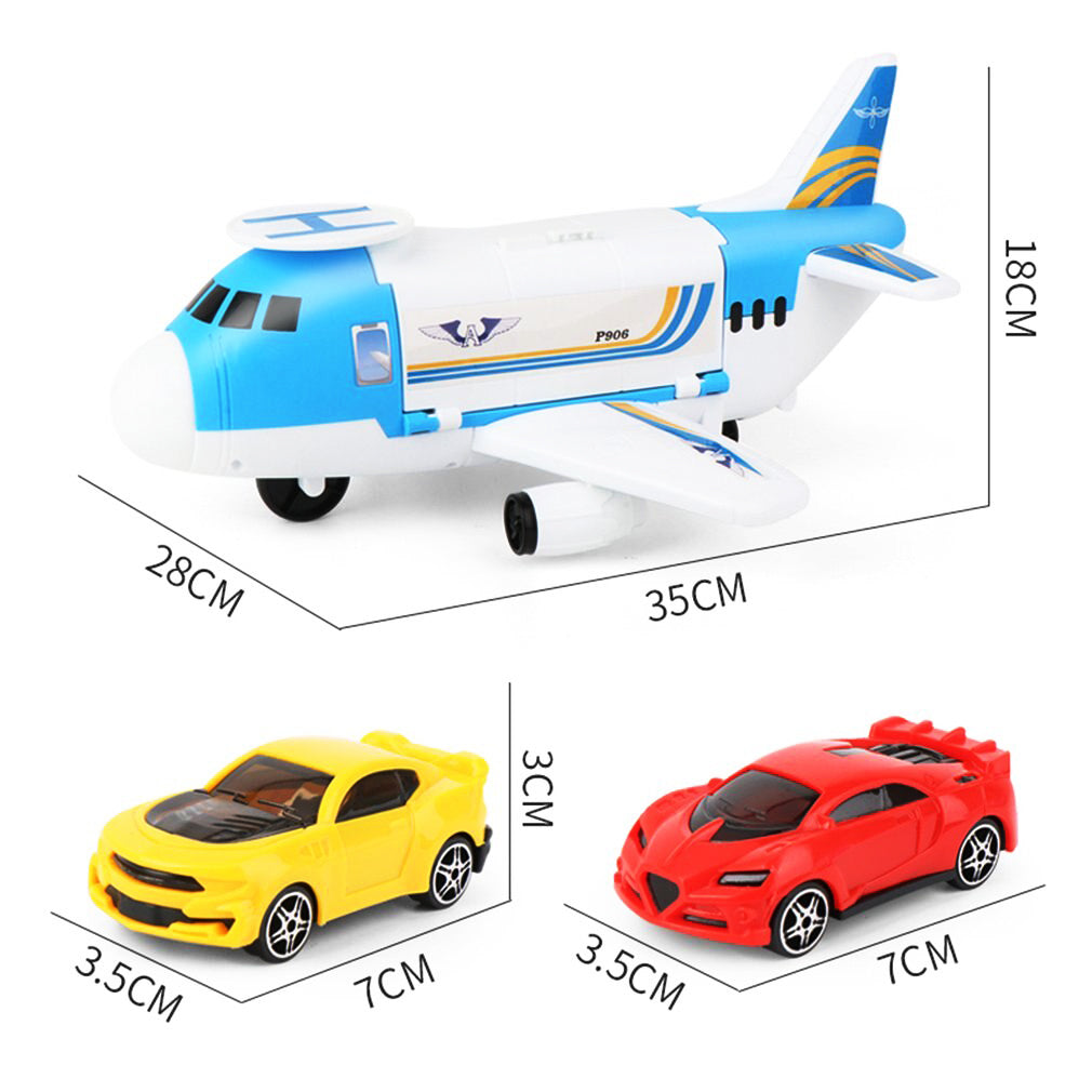 Children Toy Aircraft Vehicles Transports Plane Kids Air Freighter Car Boy Gift