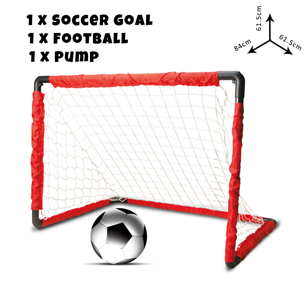 Foldable Kids Football Soccer Garden Goal Set Nets Ball Toys Indoor Outdoor Gift