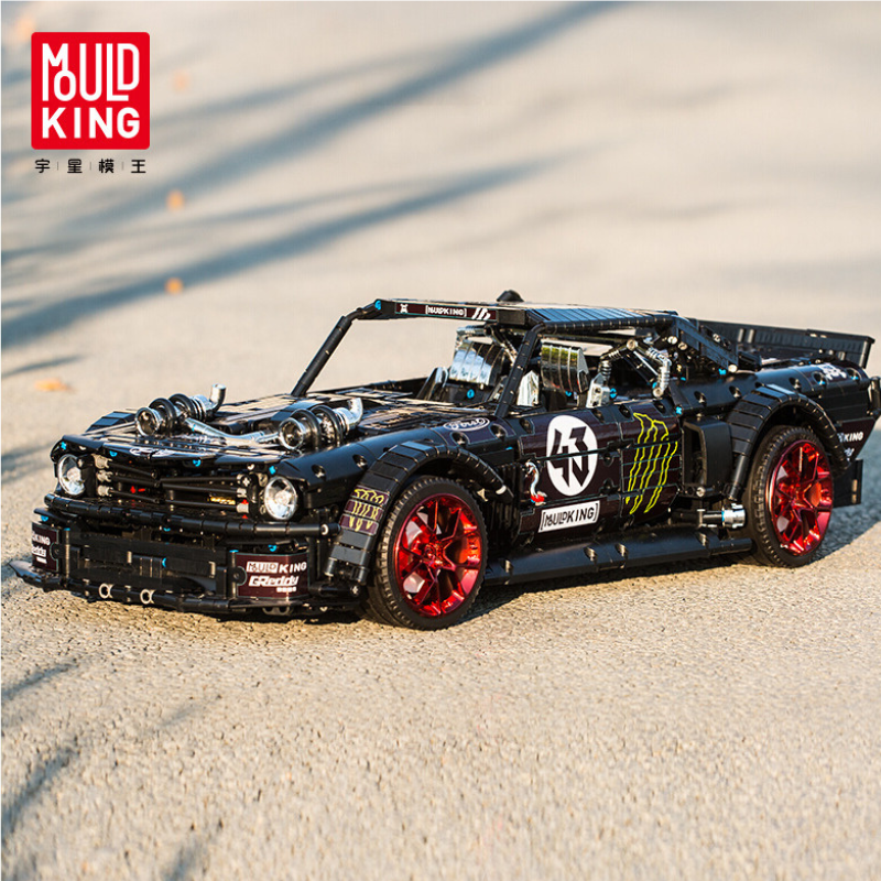 2943pcs Mould King 13108 Mustang Sport Racing Car Building Blocks Toy Set