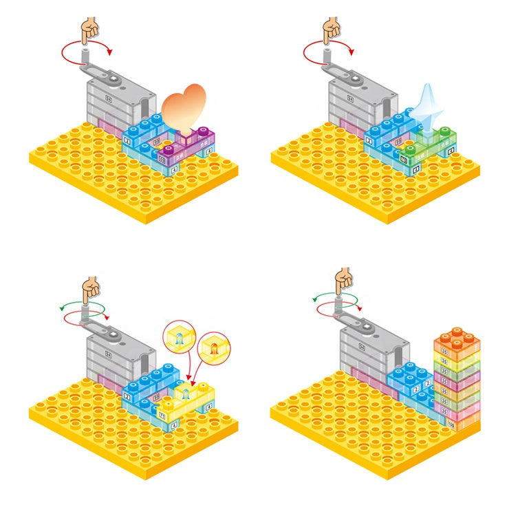 Battery And Hand Crank Electricity Generation Scientific Exploration Brain Development Physical Experiment Set