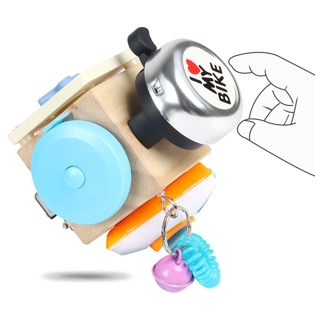 Wooden Busy Cube Music Box 7-in-1 Montessori Educational Toy