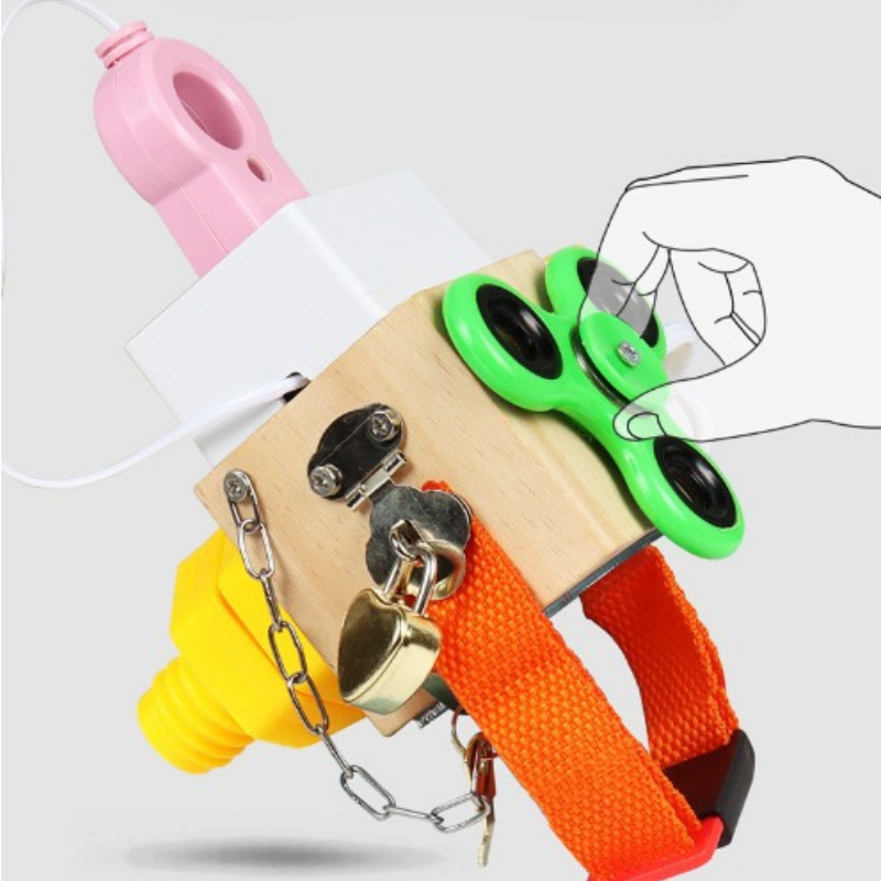 Wooden Busy Cube 7-in-1 Lifestyle Montessori Educational Toy