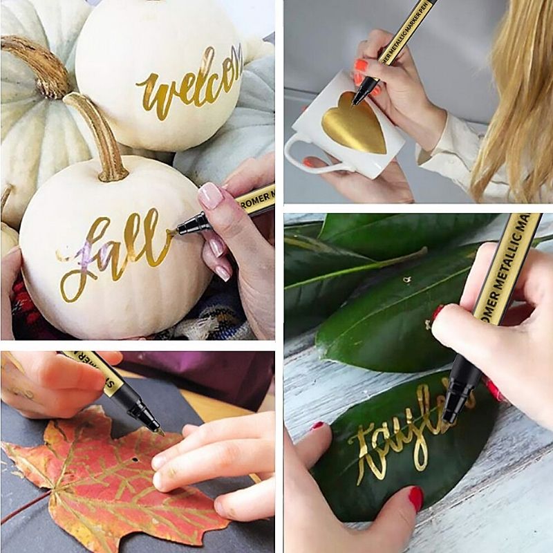 10-Colour Kid-Safe Acrylic Paint Pens | Quick-Dry, Non-Toxic Markers for Rock, Fabric, Ceramic & Multi-Surface Art – Includes Eco-Friendly Case (Ideal for Young Artists!)