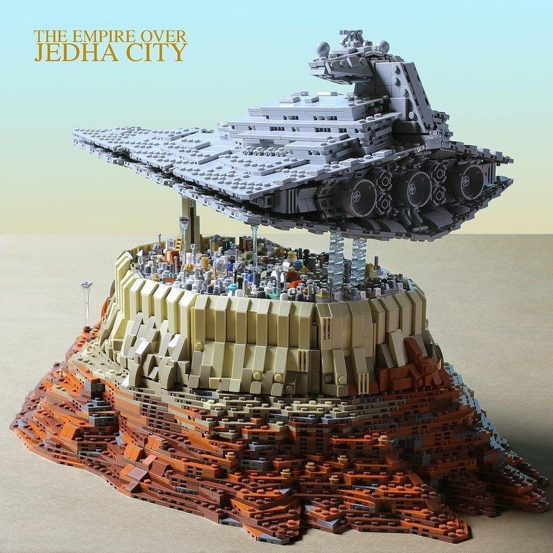 5162pcs Mould King 21007 The Empire over Jedha City Building Blocks Toy Set