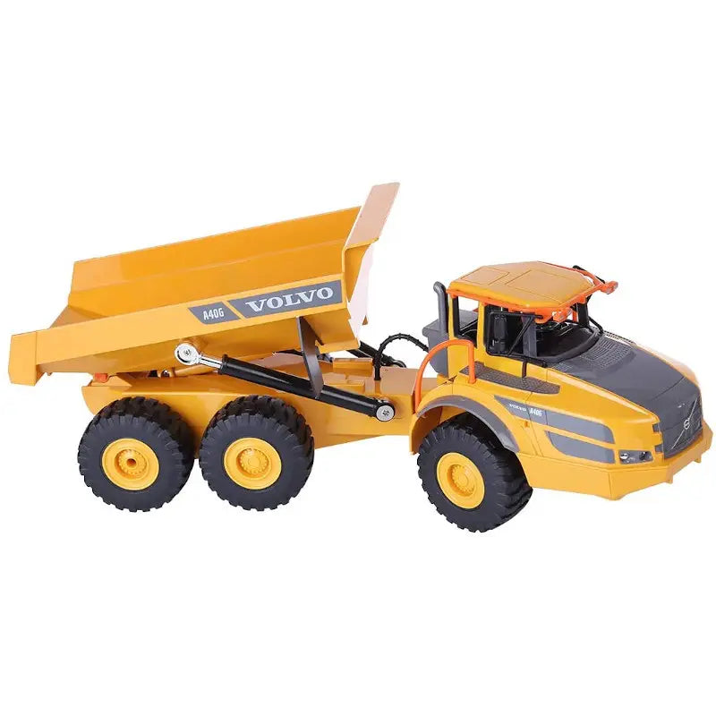 Double E E581-003 HMANE 1/20 2.4G 2WD RC Volvo A40G Dump Truck Remote Control Car Electronic Engineering Vehicle Toys