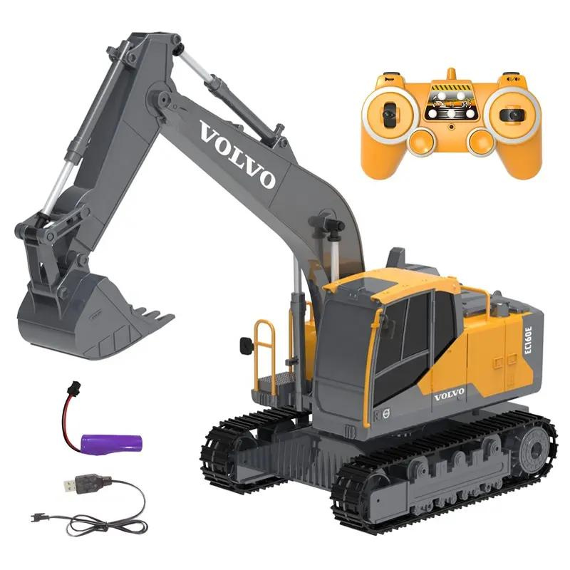 Double E E588-003 2.4G 1:20 RC Volvo EC160E RC Excavator Remote Control Engineering Digger Vehicle Model Toys