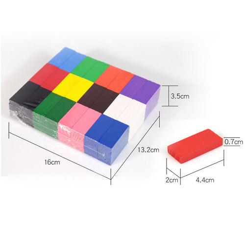 Fonderland 120pcs Wooden Domino Block Tiles Tumbling Dominoes Knock Down Toys AU