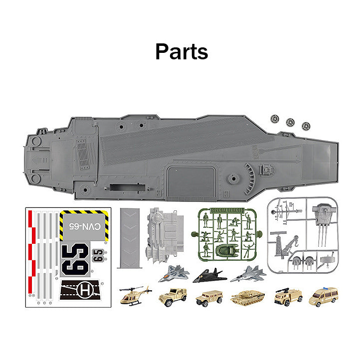 Aircraft Carrier Children Educational Toy Ship Model Collection Kid Gifts Plane