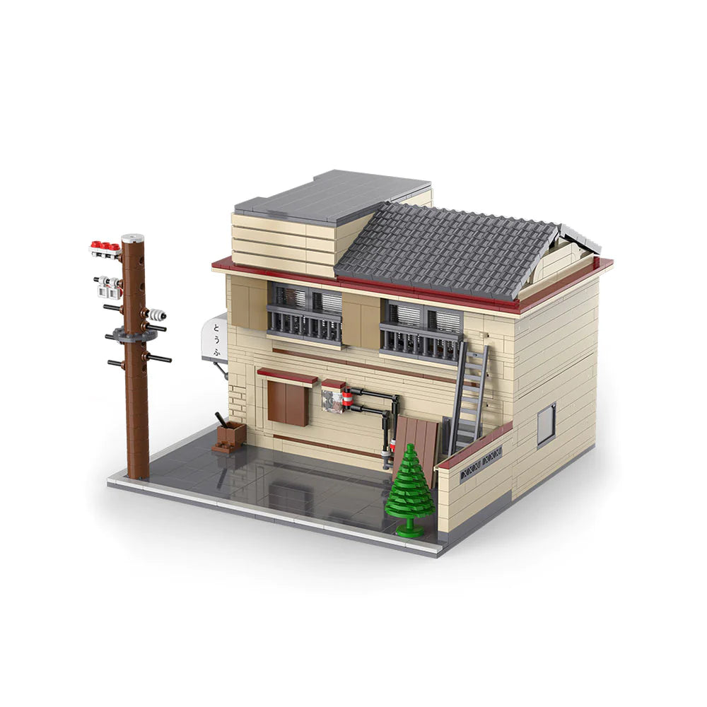 CaDA C61031W 1908 PCS Initial D Fujiwara Tofu Shop Building Blocks Perfect Gift for initial D Fans.