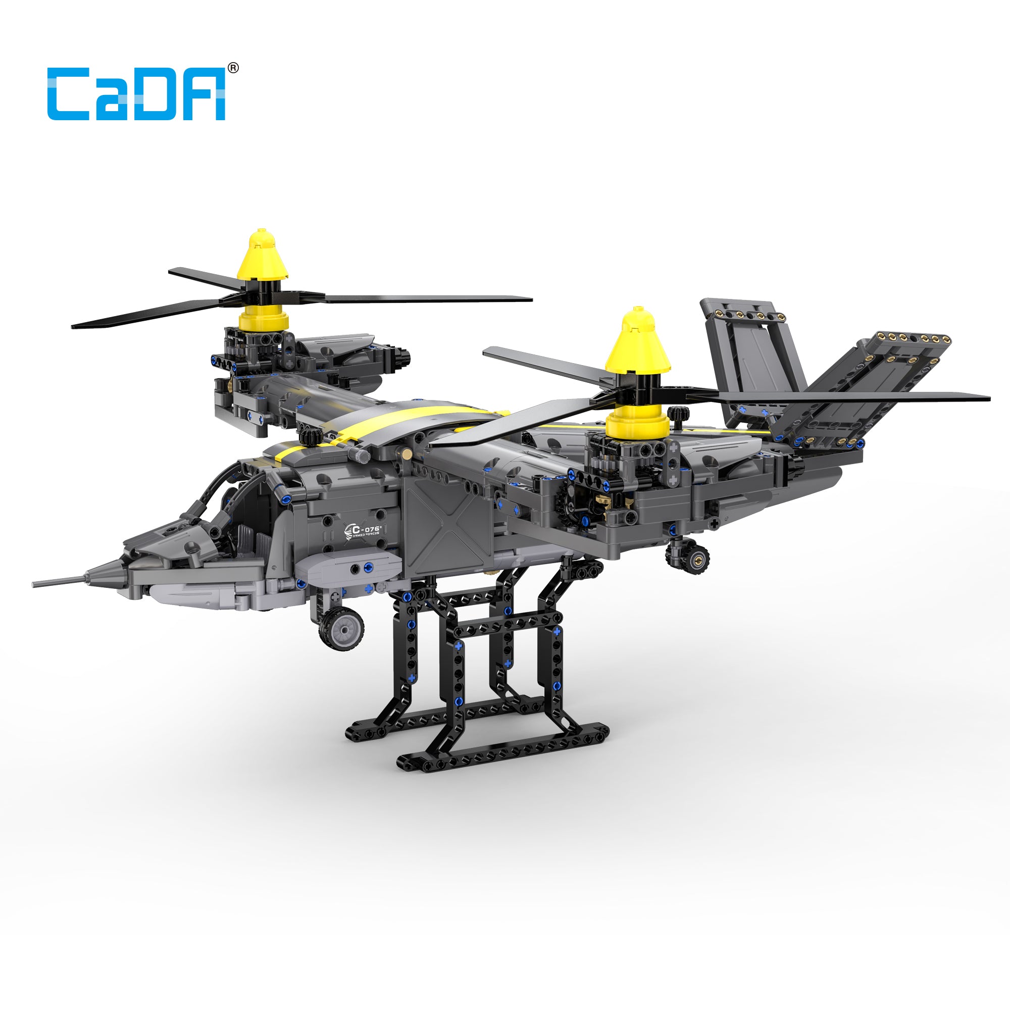 CaDA 1436 PCS Bell V-280 Valor Tiltrotor Aircraft Building Blocks Bricks