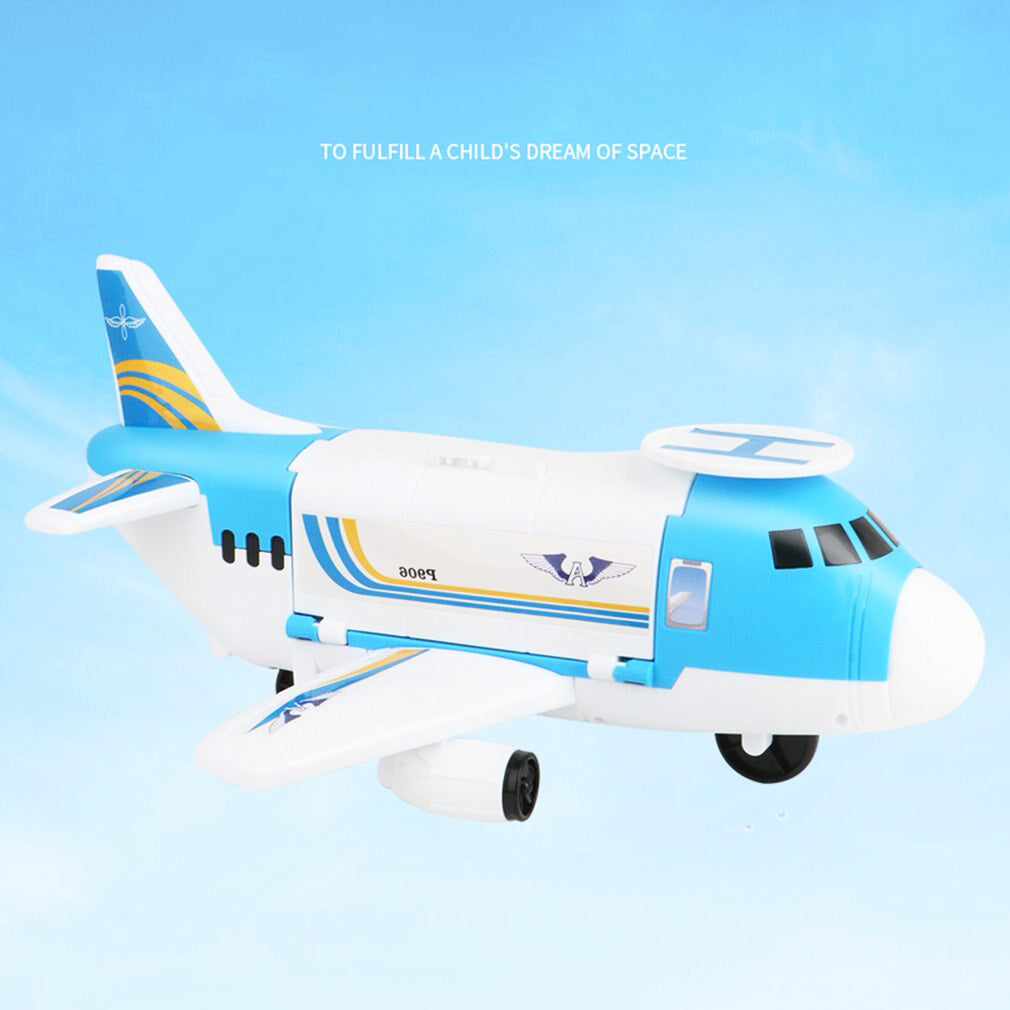 Children Toy Aircraft Vehicles Transports Plane Kids Air Freighter Car Boy Gift