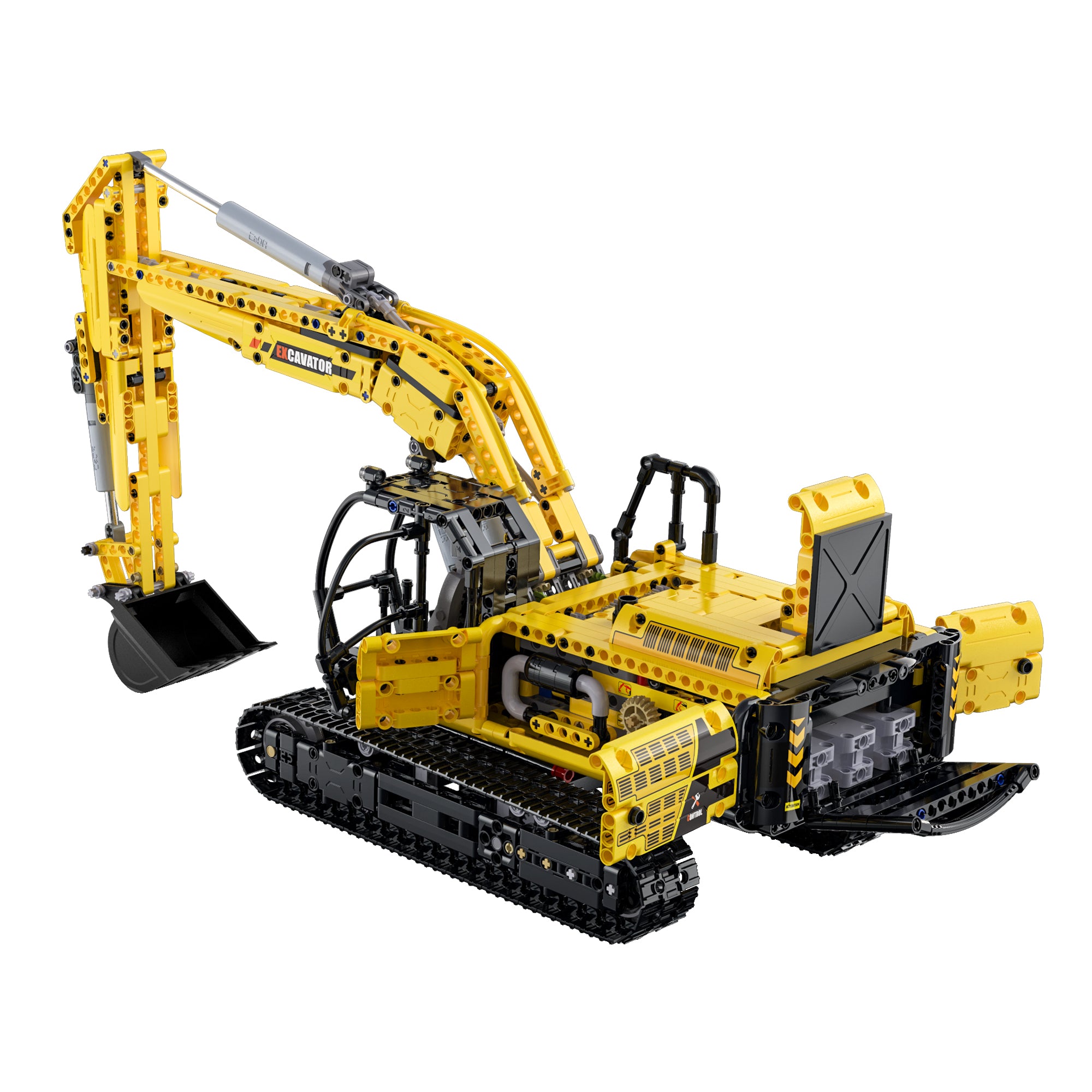 CaDA C61082W 1702pcs High-Tech Excavator Truck Vehicles Building Blocks Models