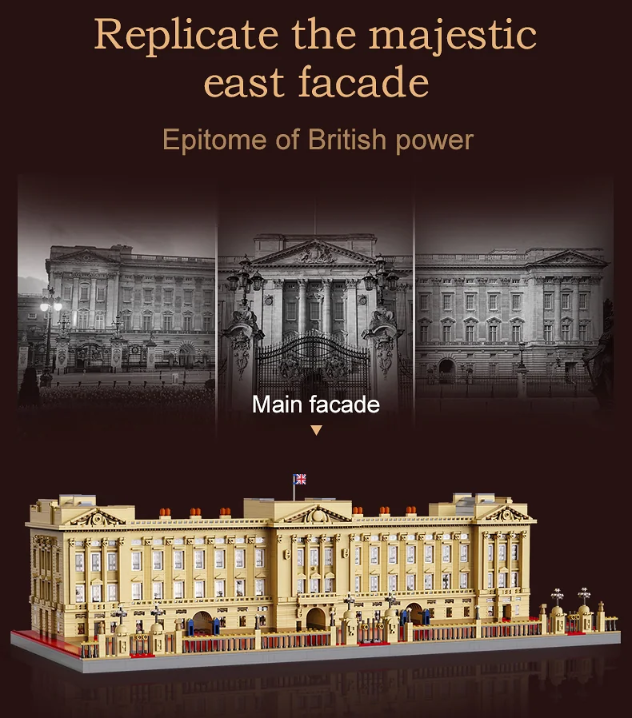 CaDA C61501W 5604PCS Buckingham Palace Large Modular Castle MOC Building Blocks Toy Set