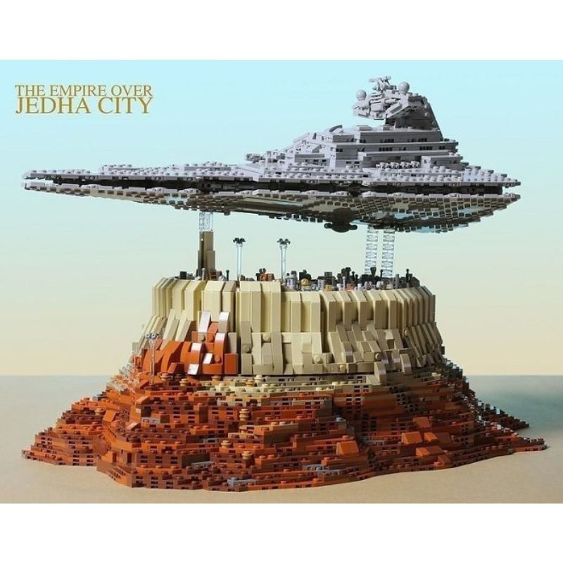 5162pcs Mould King 21007 The Empire over Jedha City Building Blocks Toy Set