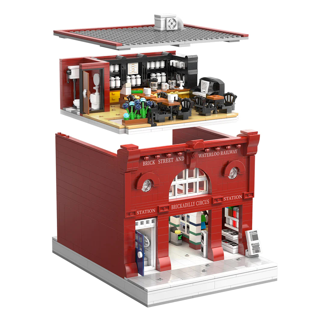 CaDA C66008W 1836 PCS London Underground Station Building Brick British Street Style