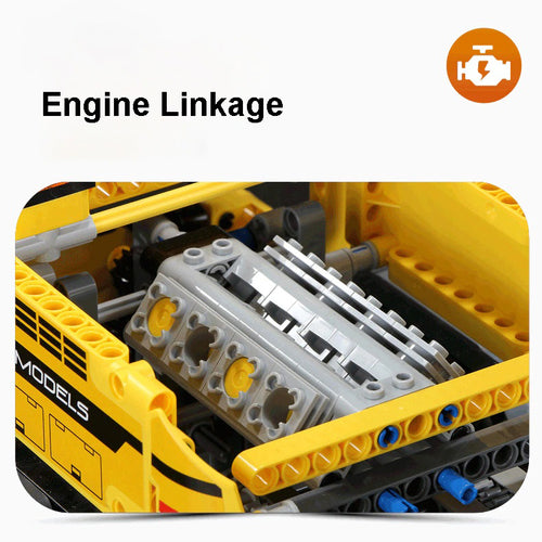 2590pcs Remote Control Ladder Truck Kids Building Blocks Toy Puzzle Mould King