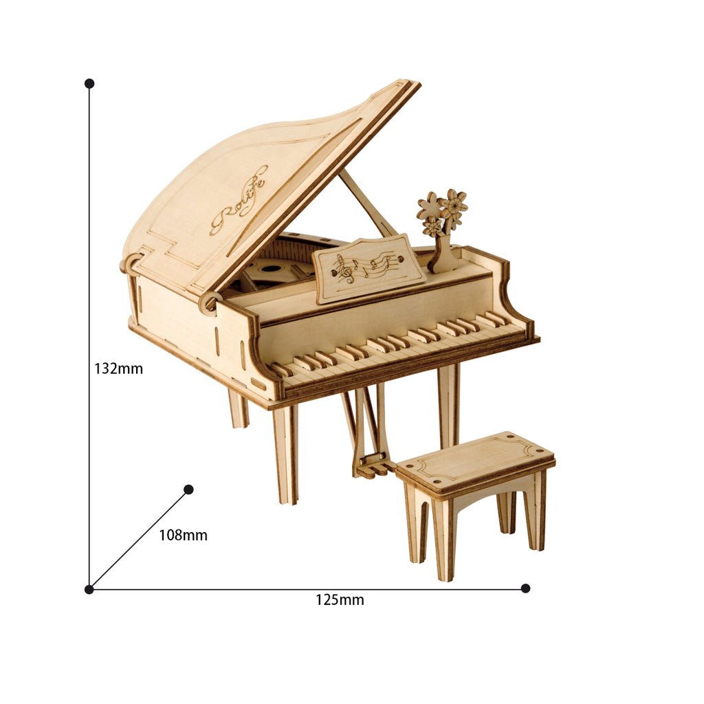 Robotime Rolife Grand Piano 3D Wooden Puzzle TG402